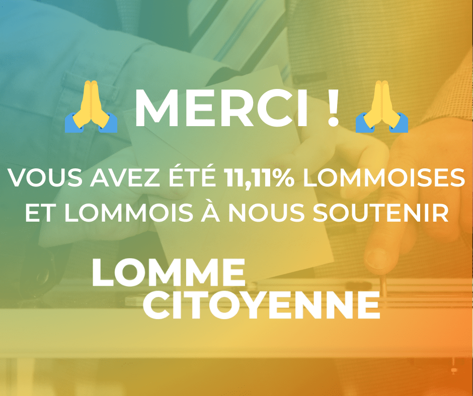 Lomme Citoyenne entre au conseil communal : merci pour votre confiance