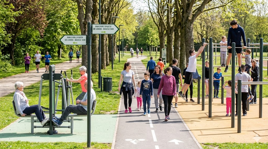 Parcours sportifs à Lomme : du sport pour tous en ville et dans les parcs