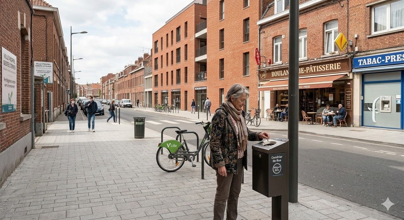 Lutter contre les mégots dans l’espace public à Lomme
