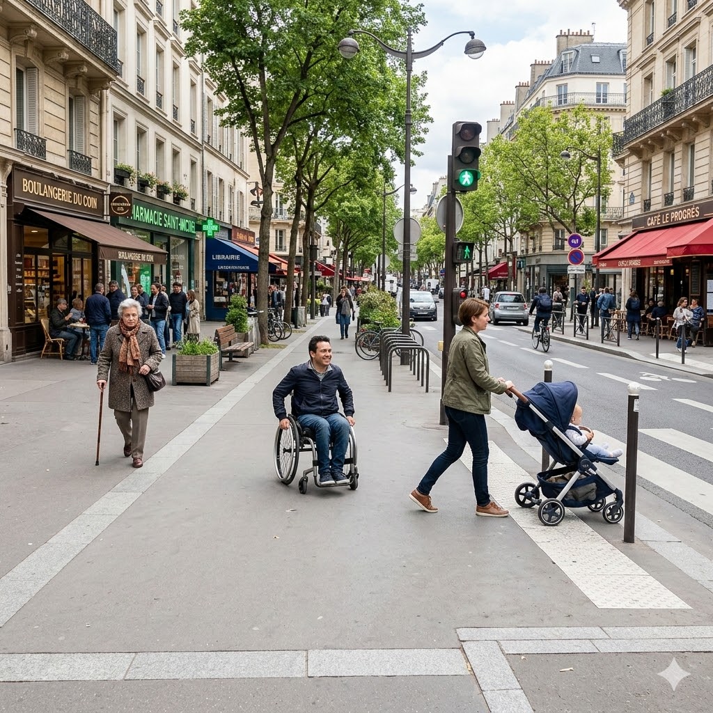 Trottoirs accessibles à Lomme : une ville praticable pour tous