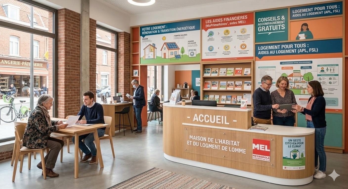 Maison de l’Habitat et du Logement : un lieu pour accompagner les habitants à Lomme